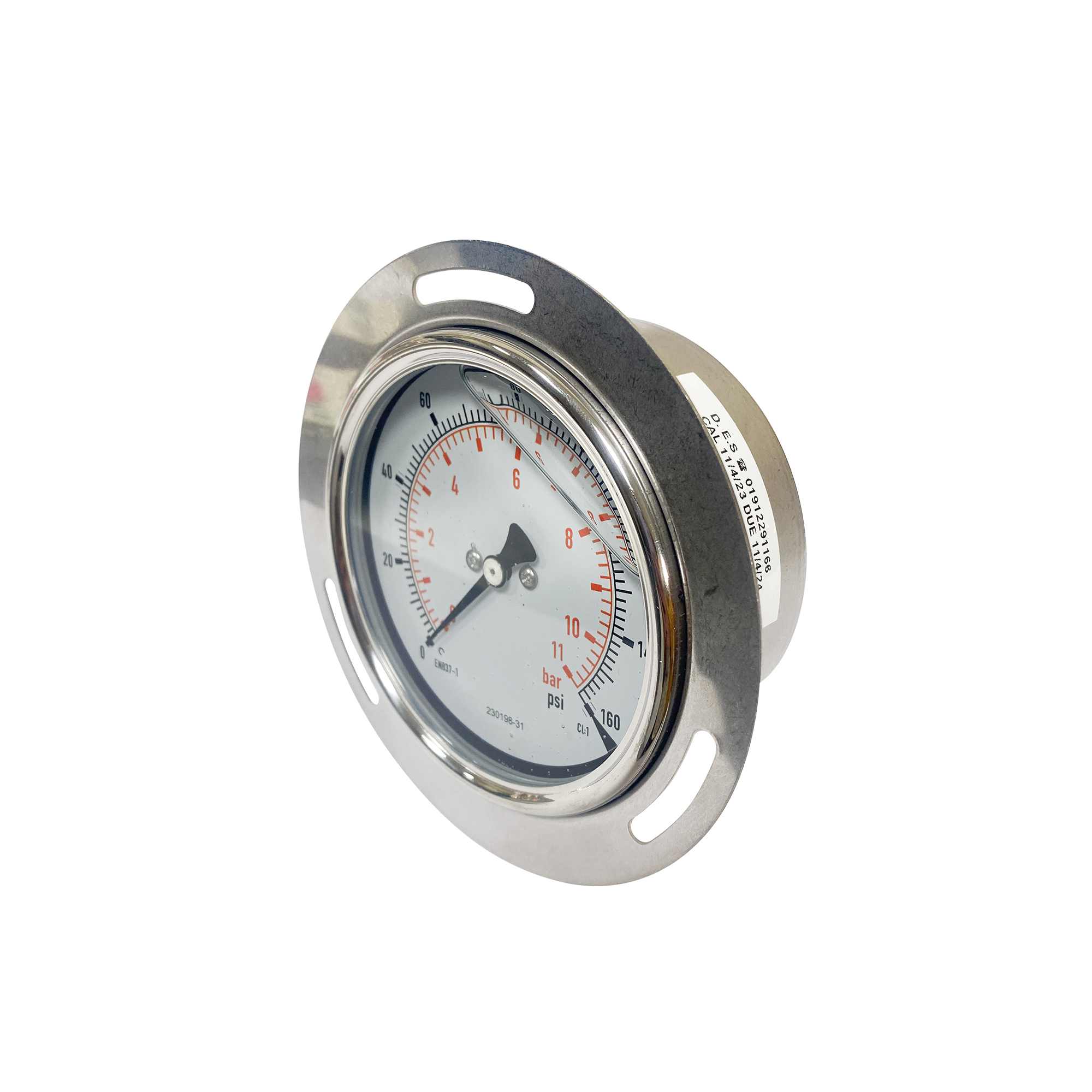 Gauge – Pressure – 0-11bar Dual Marks 0-160psi – Non-Oxy