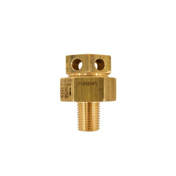 Wessington Cryogenics | Valve – Relief – 1/2 Inch x 1 inch outlet 1.9 bar BSP Thread 1