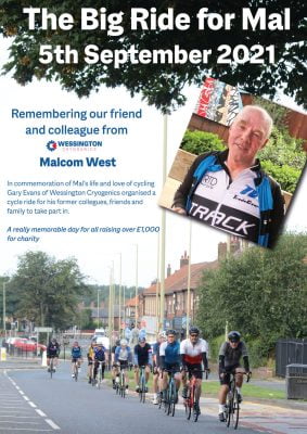 Wessington Cryogenics | The Big Ride for Mal 0