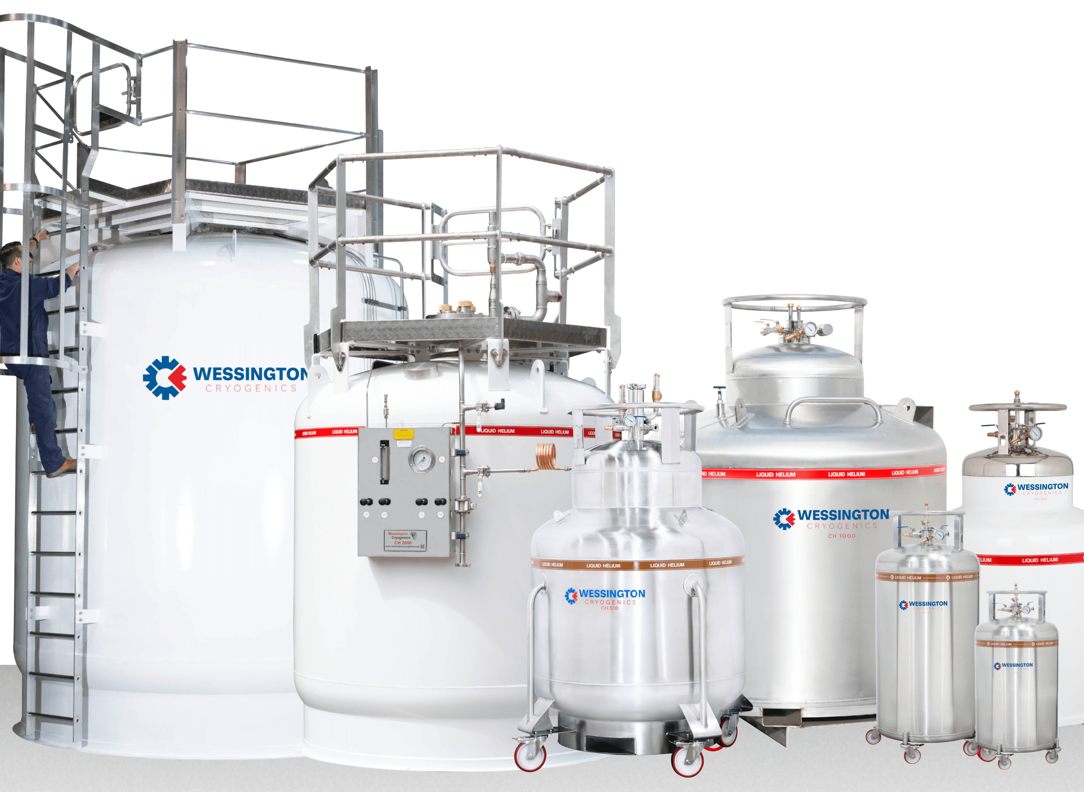 Wessington Cryogenics CH Series liquid helium dewar range